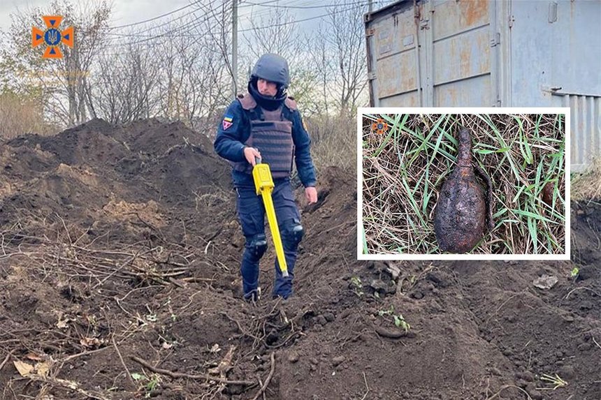 Новини Вінниці / У Вінниці під час земляних робіт знайшли гранату часів Другої світової