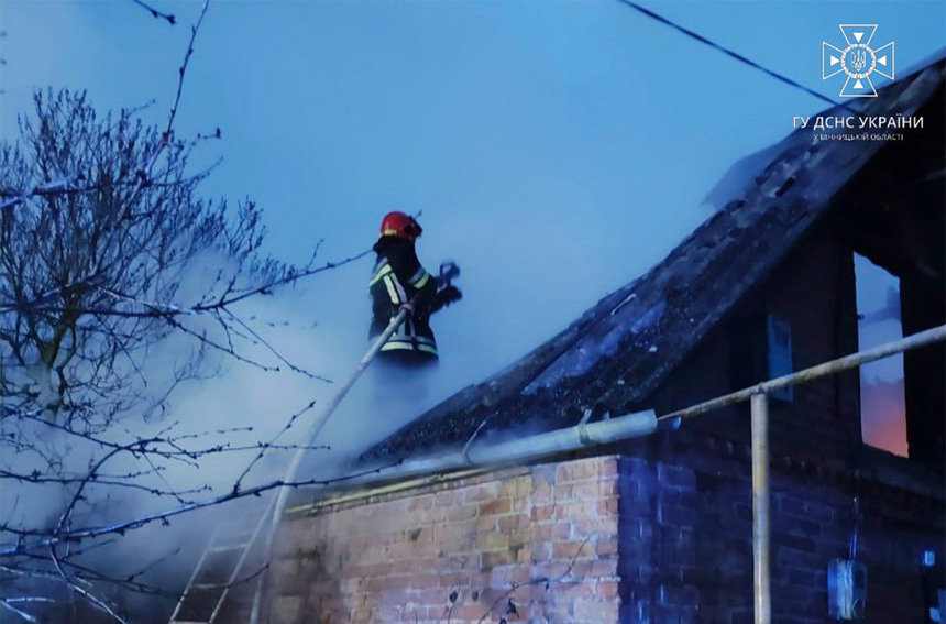 Новини Вінниці / За добу на Вінниччині зафіксовано чотири пожежі у приватних будинках