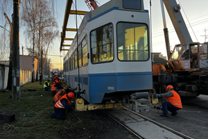 Новини Вінниці / Швидкі, м’які та економні: у Вінницю з Цюриху приїхали 2 вагони «Tram 2000»