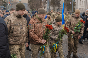 Новини Вінниці / У День Соборності України вінничани вшанували пам’ять героїв, які загинули у боротьбі за Батьківщину