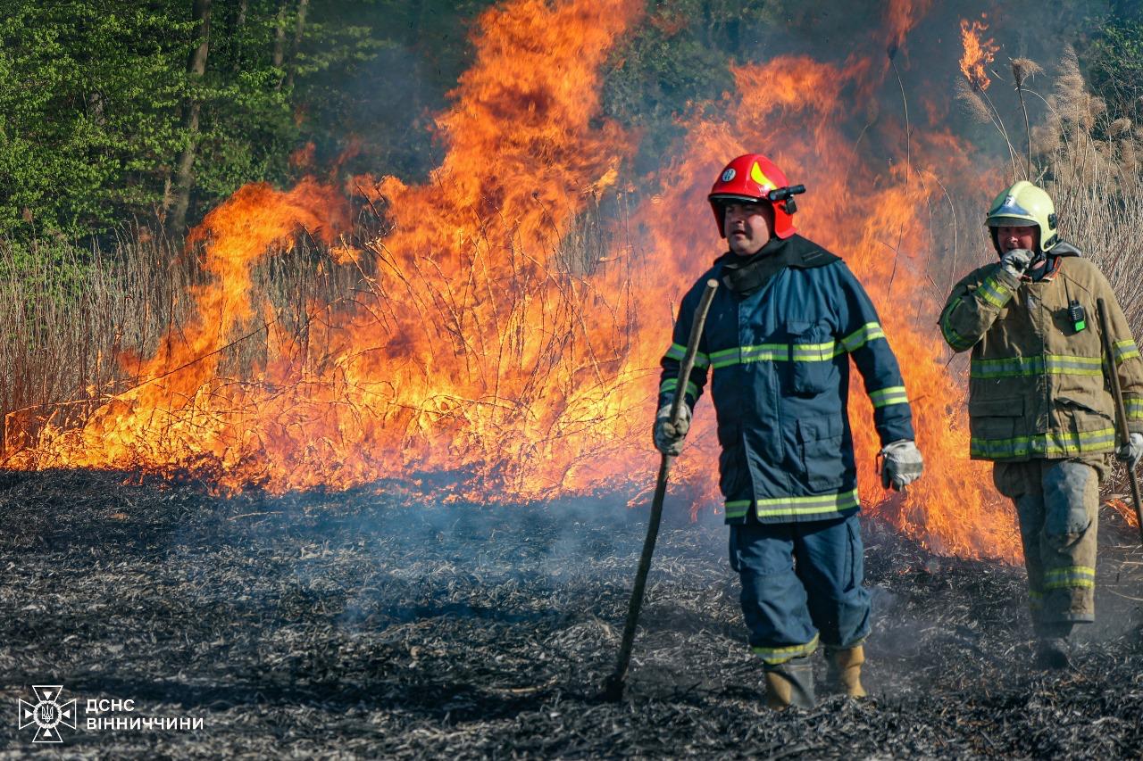 Новини Вінниці / У Вороновиці та Медвежому Вушці рятувальники гасили масштабні пожежі 