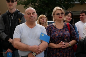 Новини Вінниці / На знак підтримки корінного народу Криму на Вінниччині підняли кримськотатарський прапор