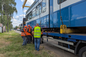 Новини Вінниці / Вінниця отримала черговий трамвай Tram-2000 зі Швейцарії