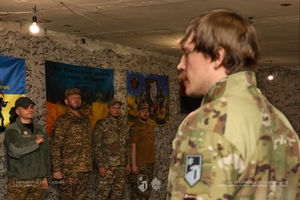 Новини Вінниці / З нагоди створення військової частини нагородили бійців бригади «Червона Калина», які оюють на Покровському напрямку 