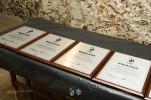 Новини Вінниці / З нагоди створення військової частини нагородили бійців бригади «Червона Калина», які оюють на Покровському напрямку 