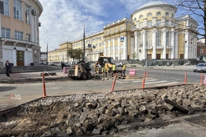 Новини Вінниці / Тактильні смуги та пониження: у Вінниці будують комфортні перехрестя для маломобільних груп