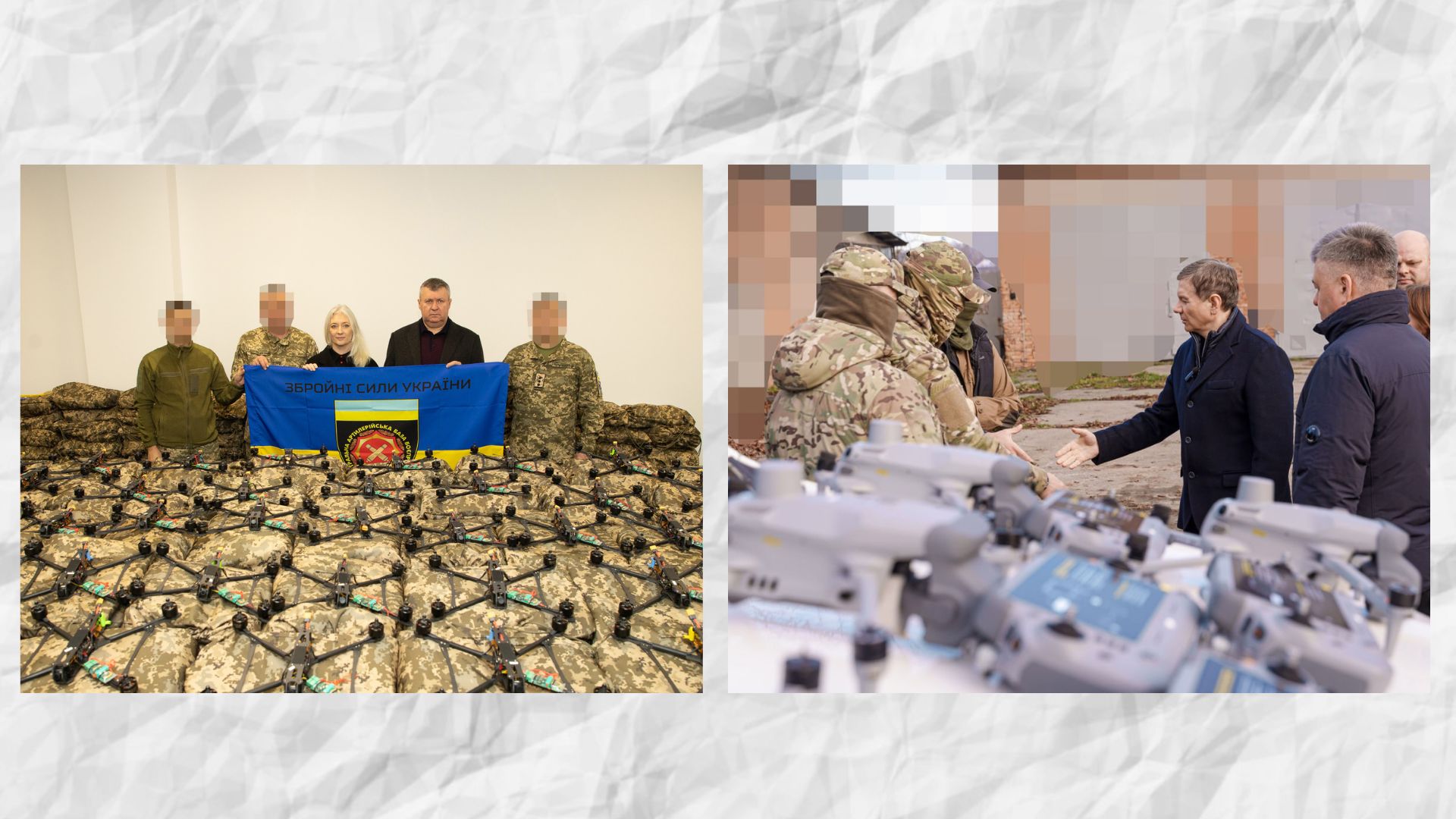 Вінниця передала військовим пікапи, FPV-дрони та маскувальні плащі / Новости Винницы и области / Інформаційний портал На Париже Новини Вінниці / Вінниця передала військовим пікапи, FPV-дрони та маскувальні плащі