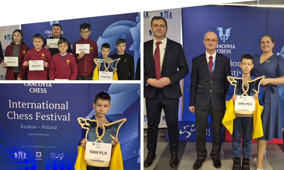 Новини Вінниці / Юний вінничанин Олександр Шабунін здобув золото на міжнародному шаховому турнірі в Польщі