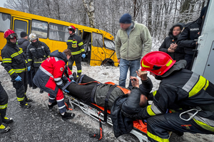 Новини Вінниці / Рейсовий автобус зіткнувся з деревом на Вінниччині через ожеледицю