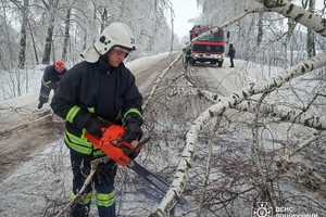 Новини Вінниці / Рятувальники Вінниччини 14 разів виїжджали на ліквідацію наслідків ожеледиці