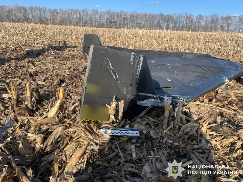 Новини Вінниці / На Вінниччині вибухотехніки знешкодили залишки небезпечного дрона «Герань-2» у полі