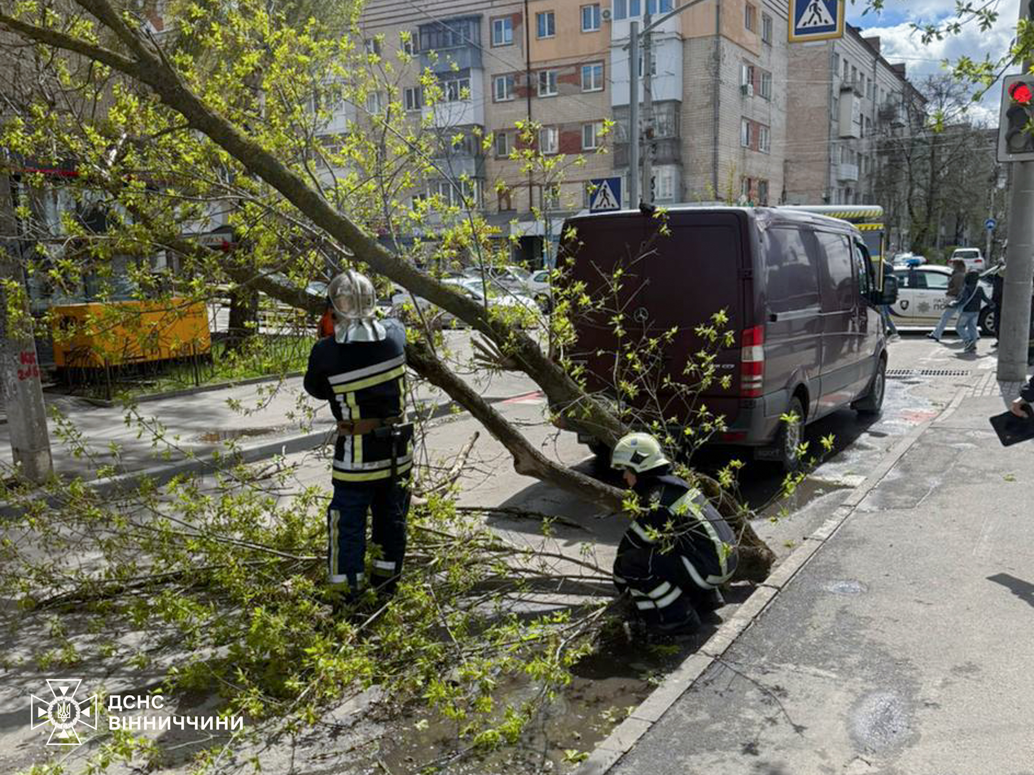 Новини Вінниці / Наслідки вчорашнього буревію на Вінниччині: пошкоджено автомобілі та будинки, один чоловік травмований