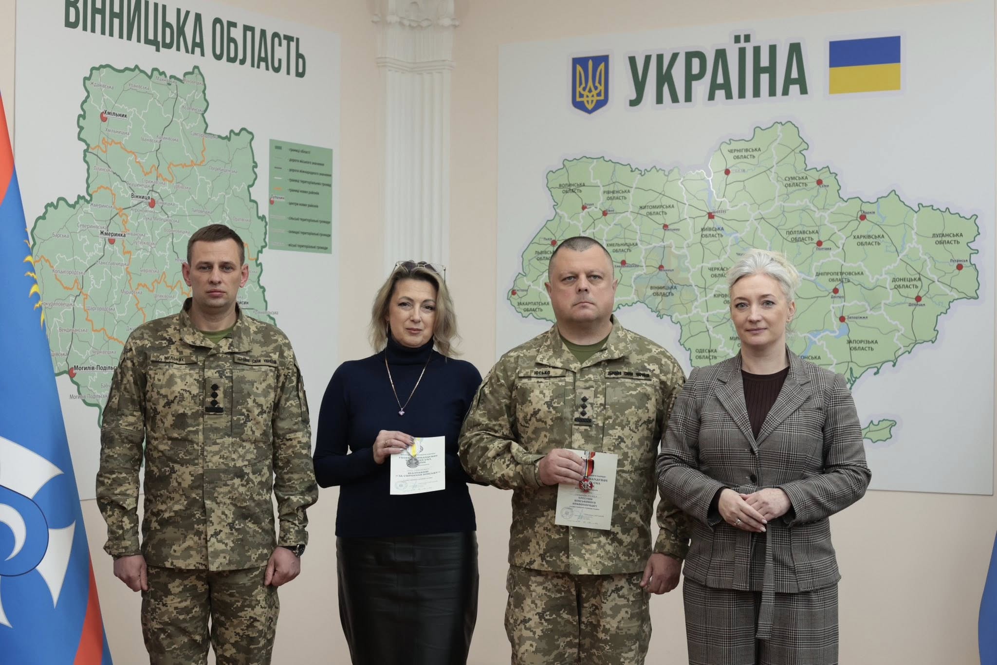 Новини Вінниці / Вінничанам вручили почесні відзнаки Головнокомандувача ЗСУ